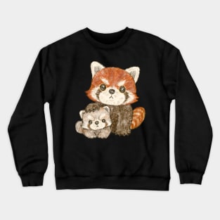 Red panda family Crewneck Sweatshirt